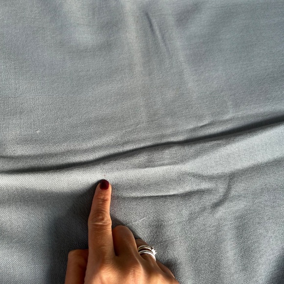 Ice blue/gray 100 percent wool big wrap for women - Picture 10 of 13